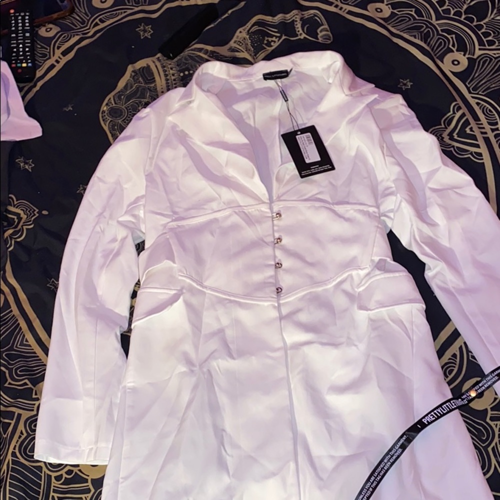 PLT White Blazer Dress